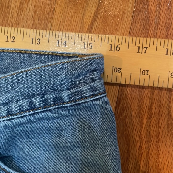 Levi’s 505 Regular Fit 34 x 32 Blue Jeans zip fly Pockets - Picture 9 of 14